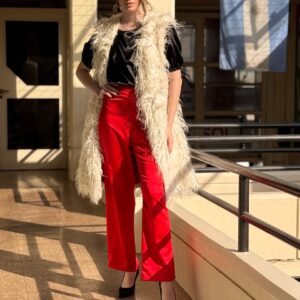 CHALECO FURRY CON STRASS